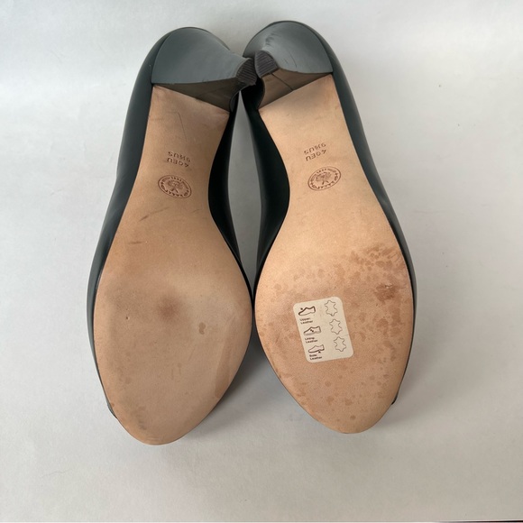 Bally Dark Green Eddi Peep Toe Pumps - Picture 5 of 7